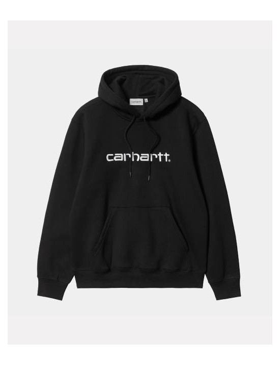 A23---carhartt wip---HOODED CARHARTT SWEATSHIRTBLACK WHITE.JPG