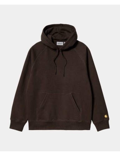 A22---carhartt wip---HOODED CHASE SWEATSHIRTDARK UMBER.JPG