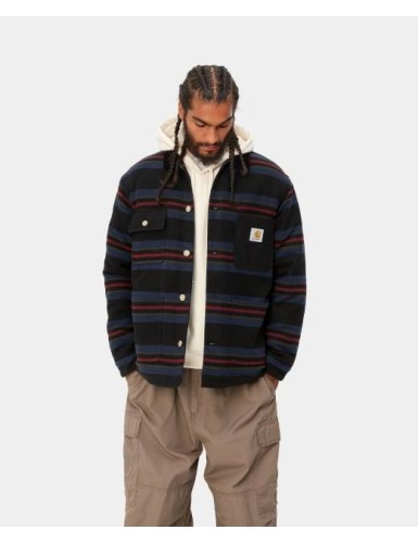 A23---carhartt wip---OREGON JACKETSTARCO STRIPE BLACK.JPG