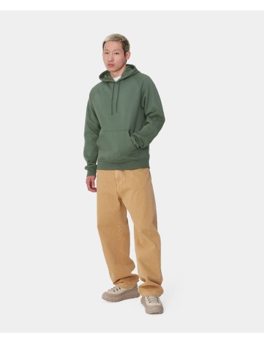 A24---carhartt wip---HOODED CHASE SWEATDUCK GREEN_2_P.JPG