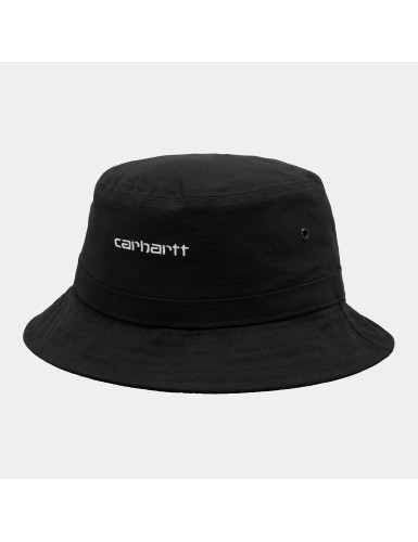 A22---carhartt---SCRIPT BUKET HAT BLACK WHITE_1_P.JPG