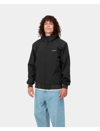 A23---carhartt wip---HOODED SAIL JACKETBLACK.JPG