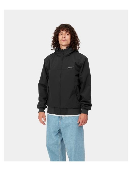 A23---carhartt wip---HOODED SAIL JACKETBLACK.JPG